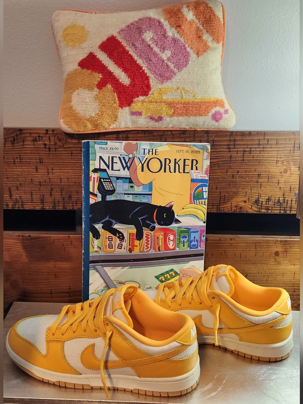 Nike Dunk Low in Yellow and White